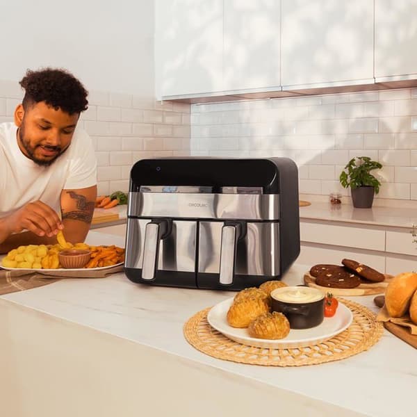Fritös utan olja - CECOTEC - Cecofry Advance 9000 - 9L - 2800W - Dubbel temperatur