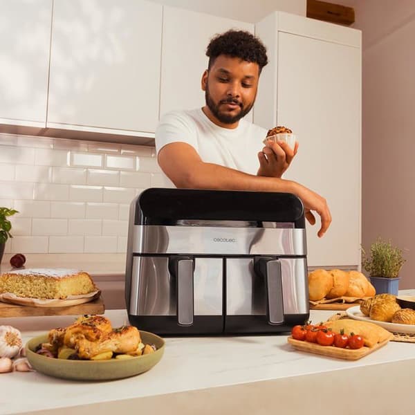 Fritös utan olja - CECOTEC - Cecofry Advance 9000 - 9L - 2800W - Dubbel temperatur