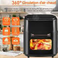 Miniatyrbild 3 av 4: INN Air Fryer 15 liter 1400W Smart touch controls Säker och pålitlig Använd flera scenarier Luftfritös svart