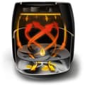 Miniatyrbild 3 av 4: Philips AirFryer XXL Premium, 1,4 kg, 6 portioner, LCD-skärm, fettreducerande teknik, svart (HD9650/90)