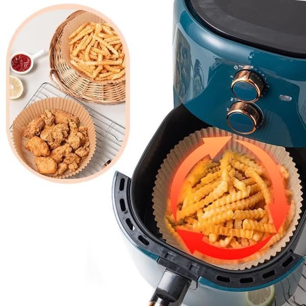 Engångspapper för Air Fryer - INF - 50 stycken - Brun