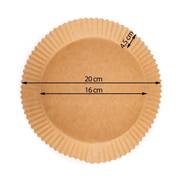 Friturebagepapir 16 cm Berdsen - 80 stk