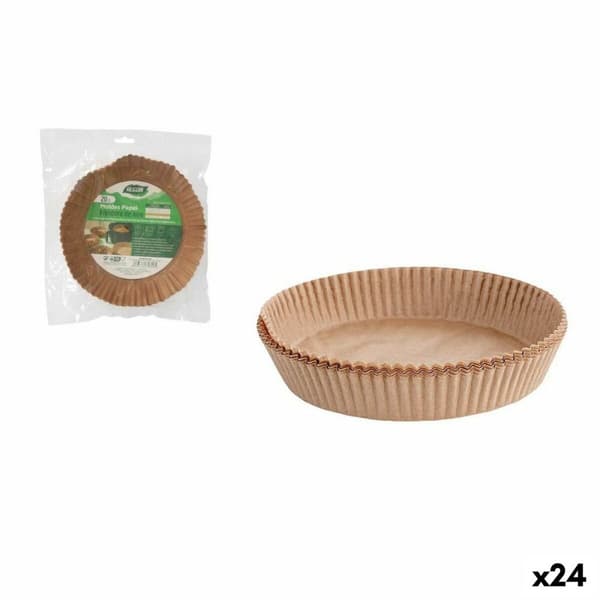 Papir til luftfrituregryde Algon 20 cm Gryde uden Olie (24 enheder)