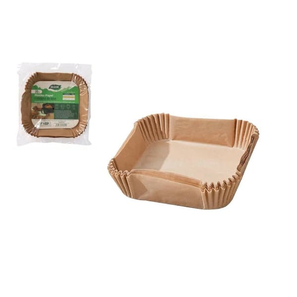 Papir til luftfrituregryde Algon 24 cm Gryde uden Olie (24 enheder)