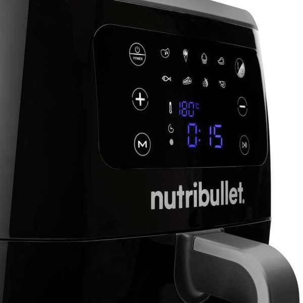 Nutribullet oljefri fritös - 7 liters tank - Upp till 1,4 kg pommes frites - 8 tillagningslägen - 1700W