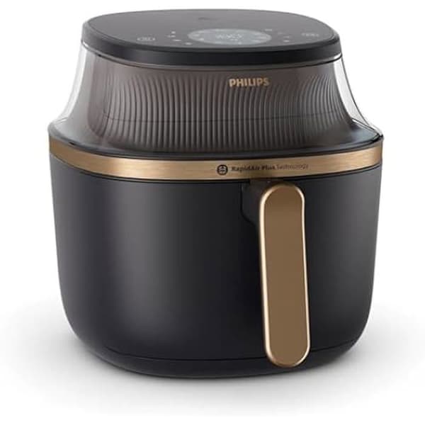 Luftfritös - PHILIPS - NA342/00 - 7,2 liter - 2000 watt - Svart och guld Touch-kontroll