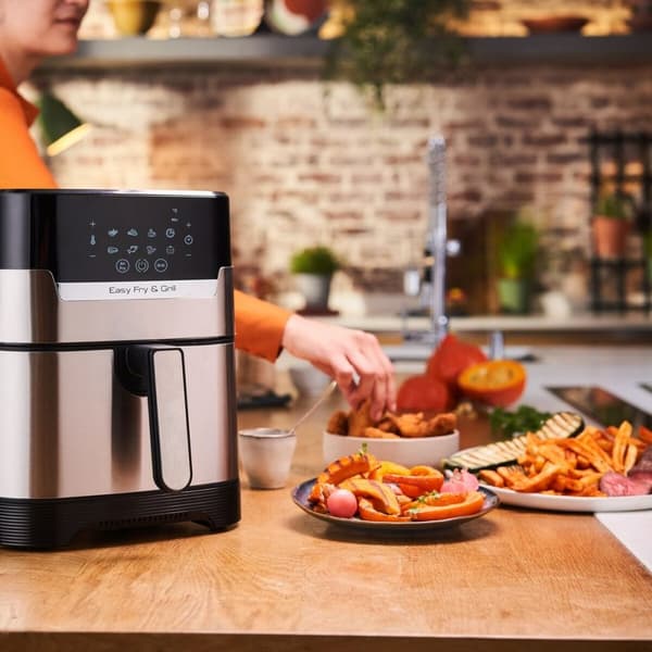 Varmluftsfrituregryde Tefal EY505D15 4,2 L Sort Grå Stål