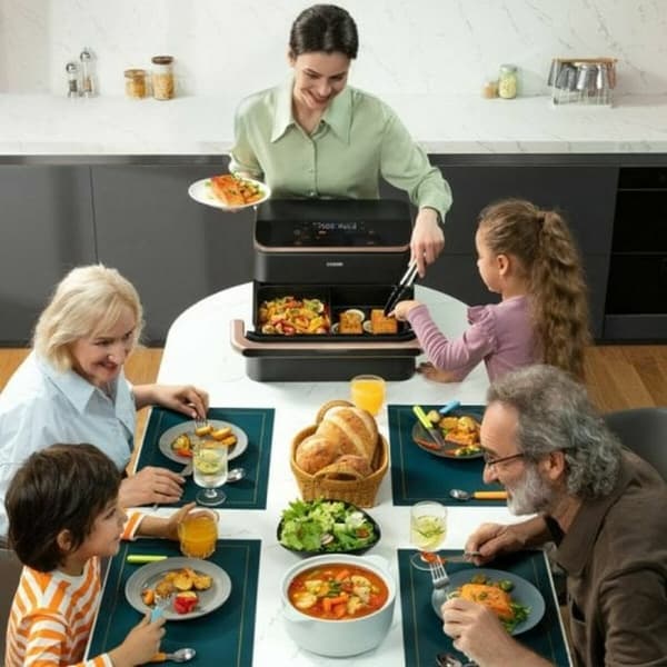 Airfryer Cosori 10 L Hopeinen Metallinen
