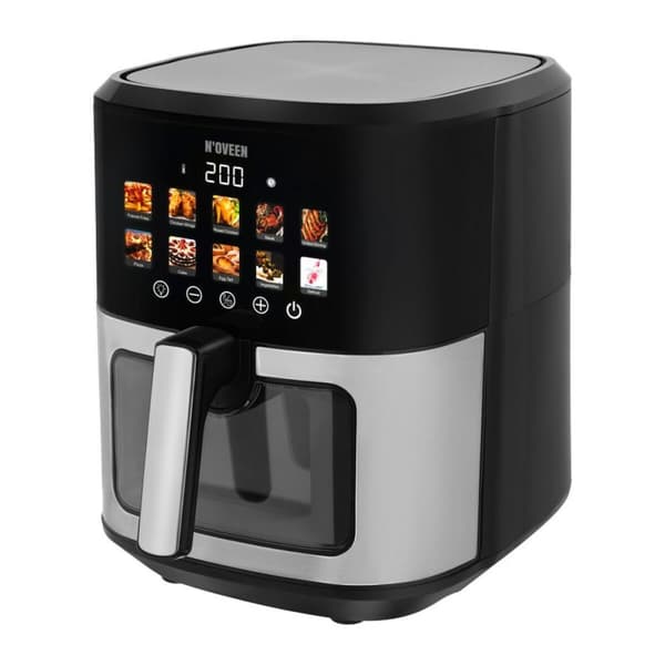 Airfryer N'oveen AF770 Musta Hopeinen 1700 W 6,5 L