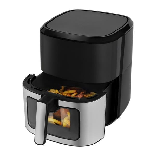 Airfryer N'oveen AF770 Musta Hopeinen 1700 W 6,5 L