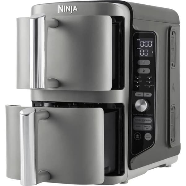 NINJA luftfritösk - Double Stack XL SL400EU - Kapacitet 9,5L - 6 matlagningsprogram - 2470W