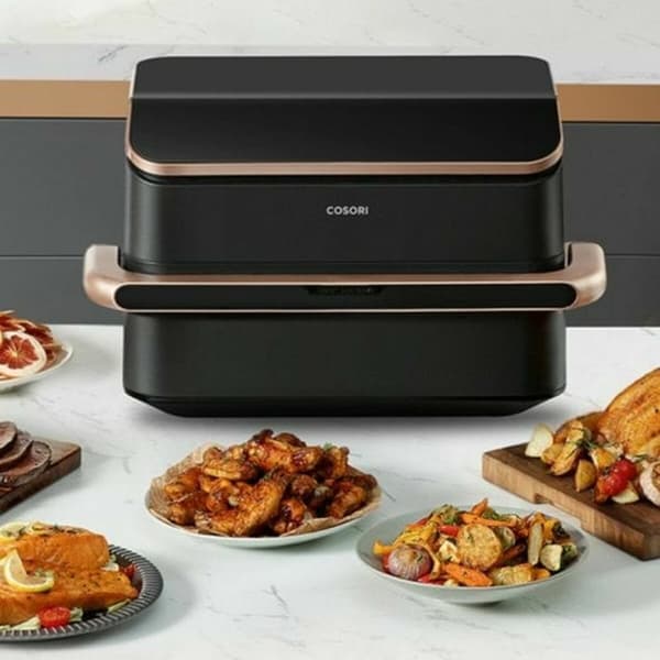 Airfryer Cosori 10 L Hopeinen Metallinen