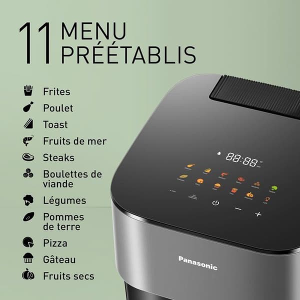 Luftfritös - Panasonic - NF-CC500SXE - 5 L - 1400 watt - Justerbar temperatur