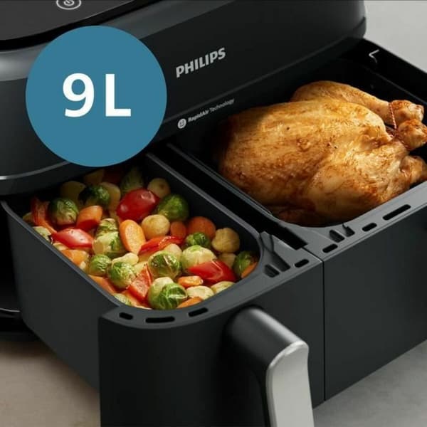 Luftfritös Philips NA351/00 Svart Silvrig 2750 W 9 L