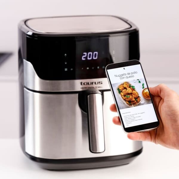 Airfryer Taurus 973993000 Musta Hopeinen 1600 W 6,5 L