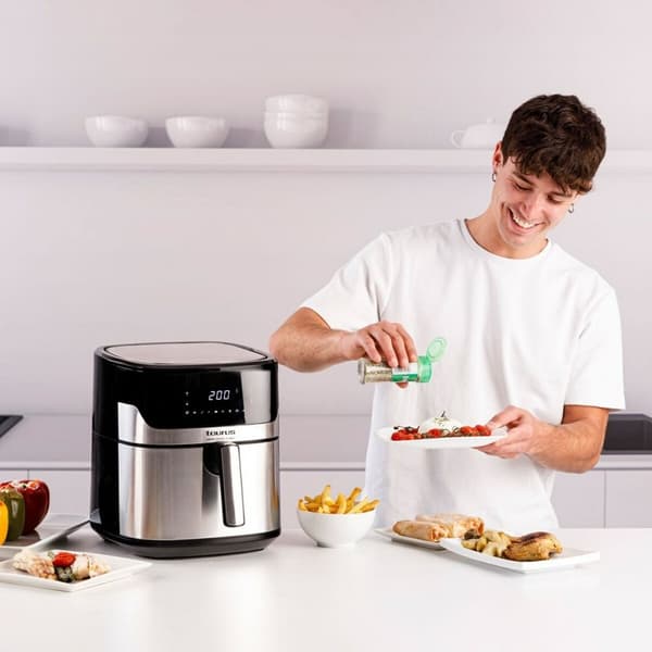 Airfryer Taurus 973993000 Musta Hopeinen 1600 W 6,5 L