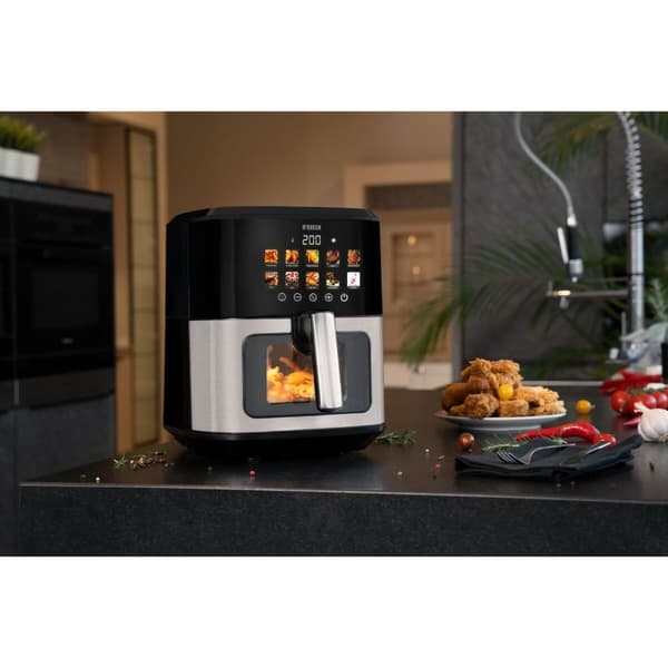 Luftfrityrkoker N'oveen AF770 Svart Sølv 1700 W 6,5 L