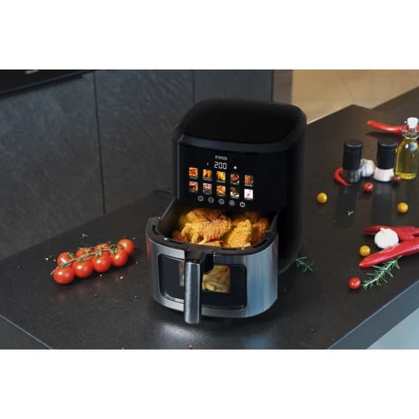 Luftfrityrkoker N'oveen AF770 Svart Sølv 1700 W 6,5 L