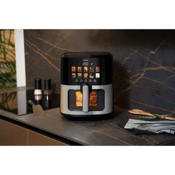 Luftfrityrkoker N'oveen AF770 Svart Sølv 1700 W 6,5 L
