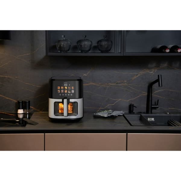 Luftfrityrkoker N'oveen AF770 Svart Sølv 1700 W 6,5 L