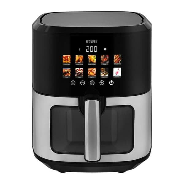 Luftfrityrkoker N'oveen AF770 Svart Sølv 1700 W 6,5 L