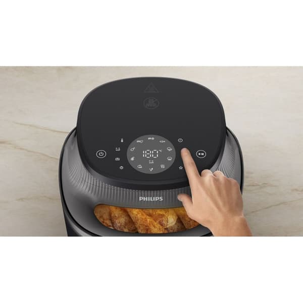 Varmluftsfrituregryde Philips NA342/00 Sort Guld 2000 W 1,4 Kg 7,2 L