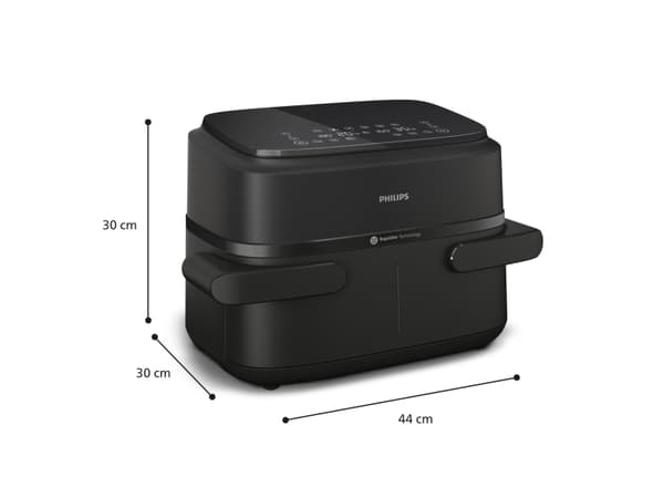 Philips 1000 series , Varmluftsfritös, 7,1 l, Rapid Air, 40 ° C, 200 ° C, 60 min