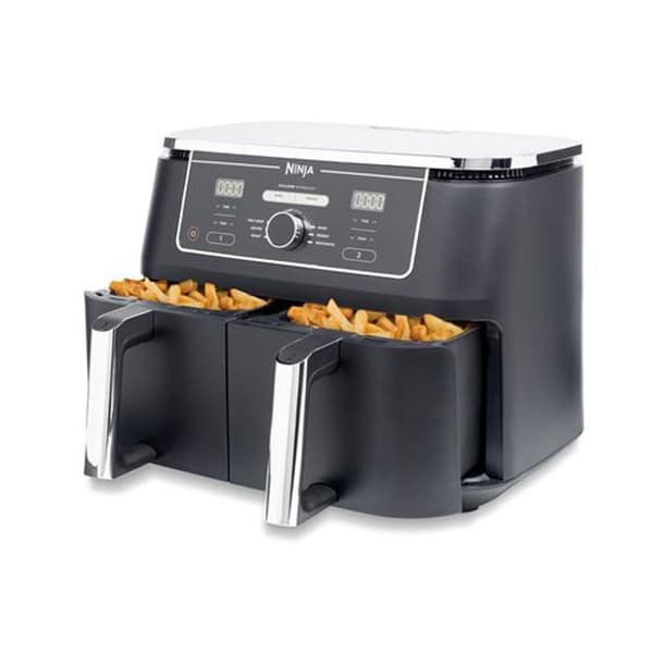 NINJA utan olja Fritösa - Foodi Max Dual Zone AF400EU - Kapacitet 9,5L - 6 tillagningsprogram - 2470W