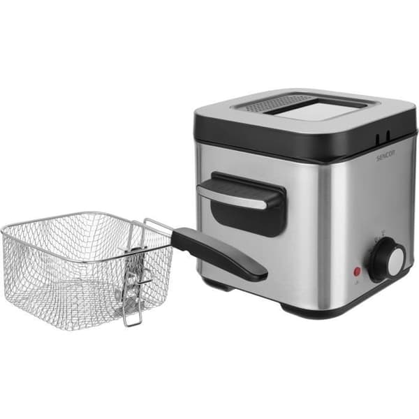 Fritös - SENCOR - SFR 6200SS - 900 W - 1,5 L - Svart / Rostfritt stål