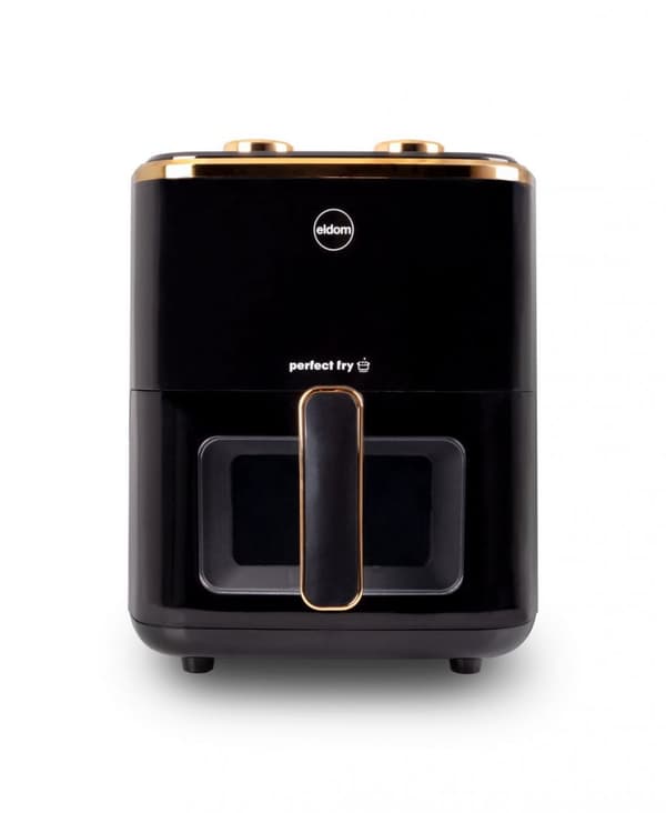 ELDOM FRITTA fettfri fritös, kapacitet 5,0 l, justerbar temperatur, klocka, 1500 W