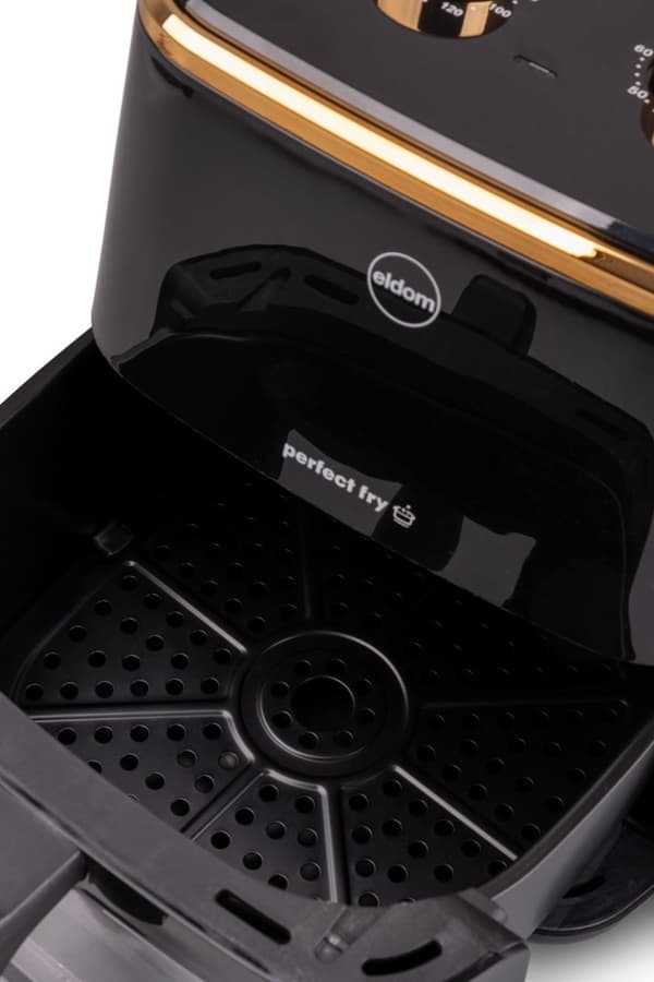 ELDOM FRITTA fettfri fritös, kapacitet 5,0 l, justerbar temperatur, klocka, 1500 W
