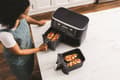Miniatyrbillede 2 af 7: Ninja AF400EU frituregryde Dobbelt 9,5 L Fritstående 2470 W Varmluftfrituregryde Sort