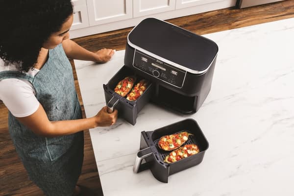 Ninja AF400EU frituregryde Dobbelt 9,5 L Fritstående 2470 W Varmluftfrituregryde Sort