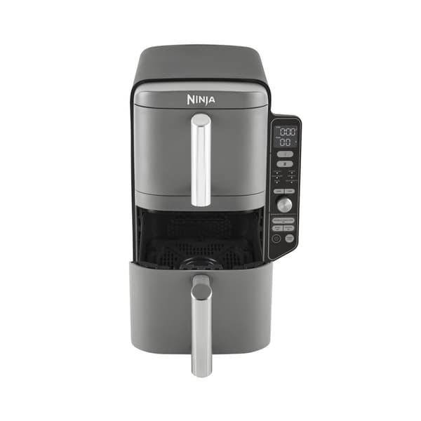 Ninja SL400EU -keitin, kaksiosainen, 9,5 l, 2470 W, kuumailmakeitin, musta, harmaa