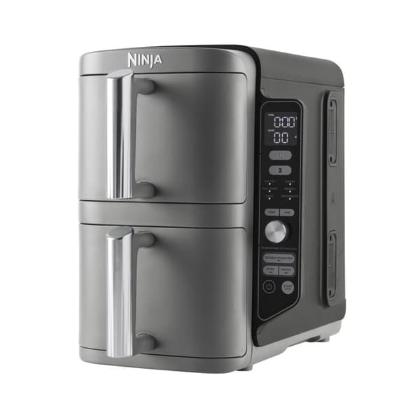 Ninja SL400EU -keitin, kaksiosainen, 9,5 l, 2470 W, kuumailmakeitin, musta, harmaa