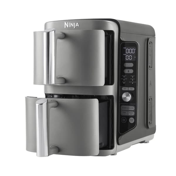 Ninja SL400EU frituregryde Dobbelt 9,5 L 2470 W Varmluftfrituregryde Sort, Grå