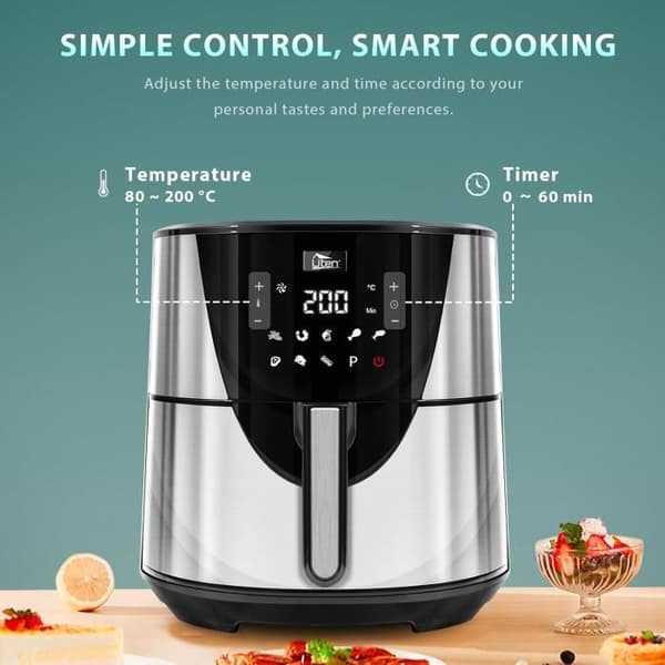 Utan 7,5L Elektrisk Multifunktionell Air Fryer