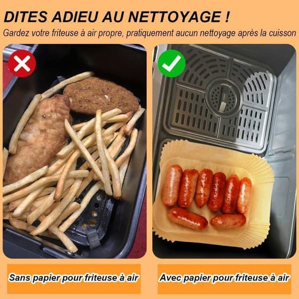150 Stycken Papperslagning för Air Fryer, Tillbehör för Air Fryer, för Ninja Foodi FlexDrawer Air Fryer 10,4L, för Ninja 10,4L AF500EU