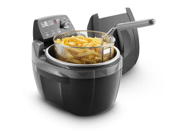 Fritel Turbo SF 4209, Rasvakeitin, 3 kg, 150 °C, 190 °C, 4 henkilö(t), Antrasiitti, Metallinen