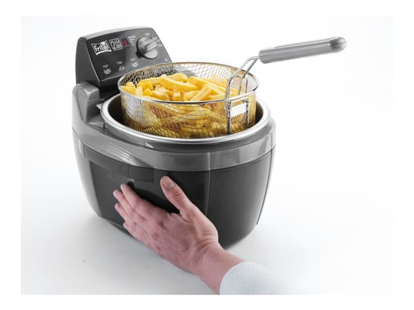 Fritel Turbo SF 4209, Rasvakeitin, 3 kg, 150 °C, 190 °C, 4 henkilö(t), Antrasiitti, Metallinen