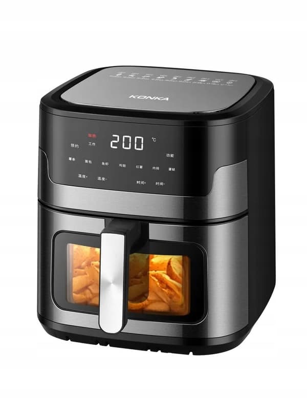 FETTFRI FRITÖS 5,5L 1500W STOR AIR FRYER Ugn XL FÖNSTER 60min