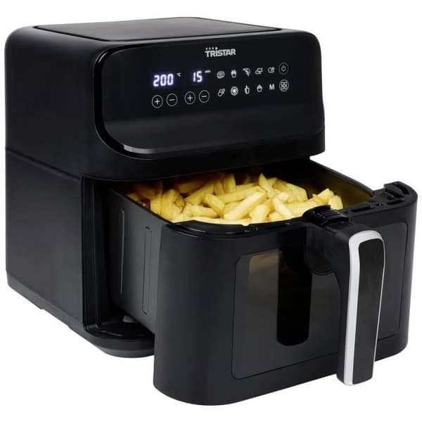 Luftfritös - TRISTAR - FR-9037 - 1300 W - Svart - 3 Liter