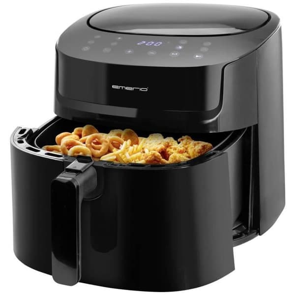 Luftfritös - EMERIO - AF-129622.1 - 1800 W - Svart - Liten hushållsapparat Svart