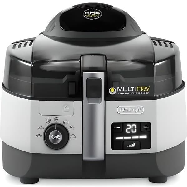 DELONGHI FH1394 / 2 MultiFry Oil-Free Fryer - Vit / svart