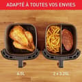 Miniatyrbild 4 av 4: MOULINEX EZ801810 Easy Fry&amp;Grill 2-in-1 Varmluftsfritös och grill, Kapacitet 1,5 kg, Separator för dubbel matlagning, Hälsosam matlagning