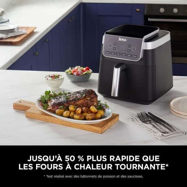 Fritös - NINJA - Max AF180EU - 2000 W - Svart - Variabel temperatur - Timer