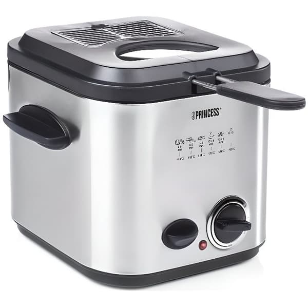 Princess Mini fritös och fondue 840 W 1,2 L Silver 182611