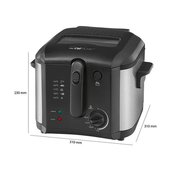 Fritös - CLATRONIC - FR 3649 - 1600W - 2,5L - Svart