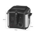 Miniatyrbild 6 av 6: Fritös - CLATRONIC - FR 3649 - 1600W - 2,5L - Svart