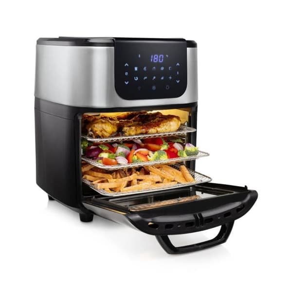 Varmluftsfritös - PRINCESS - 182075 - 11 liter - Roterande korg - Integrerad timer